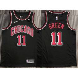 Javonte Green Chicago Bulls Black Jersey with Motorola Sponsor Patch