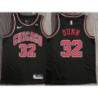 Kris Dunn Chicago Bulls Black Jersey with Motorola Sponsor Patch