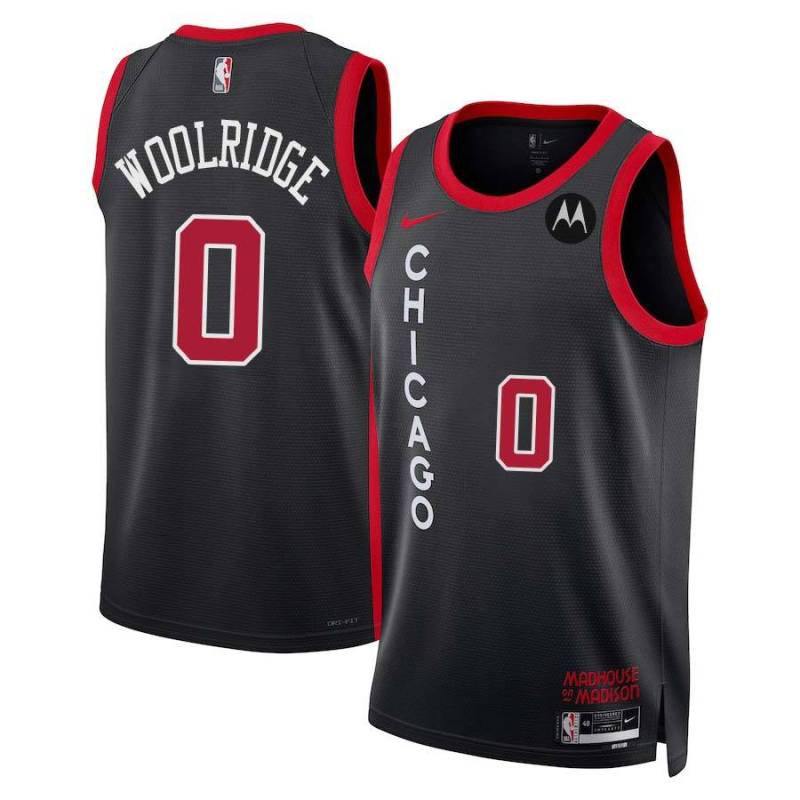 Orlando Woolridge Chicago Bulls 2023-24 City Edition Jersey with Motorola Sponsor Patch