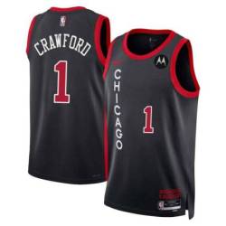 Jamal Crawford Chicago Bulls 2023-24 City Edition Jersey with Motorola Sponsor Patch