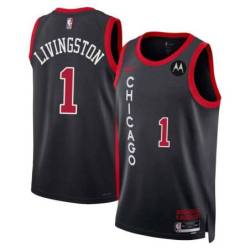 Randy Livingston Chicago Bulls 2023-24 City Edition Jersey with Motorola Sponsor Patch