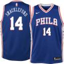 Charles Shackleford Twill Basketball Jersey -76ers #14 Shackleford Twill Jerseys, FREE SHIPPING