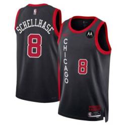 Dave Schellhase Chicago Bulls 2023-24 City Edition Jersey with Motorola Sponsor Patch