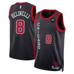 Marco Belinelli Chicago Bulls 2023-24 City Edition Jersey with Motorola Sponsor Patch