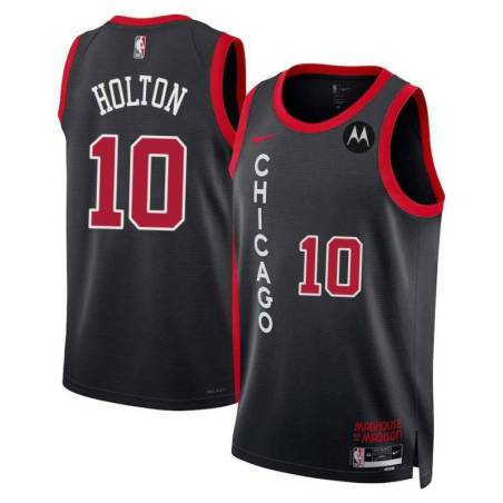 Michael Holton Chicago Bulls 2023-24 City Edition Jersey with Motorola Sponsor Patch