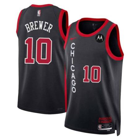 Ron Brewer Chicago Bulls 2023-24 City Edition Jersey with Motorola Sponsor Patch