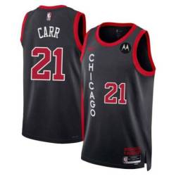 Cory Carr Chicago Bulls 2023-24 City Edition Jersey with Motorola Sponsor Patch