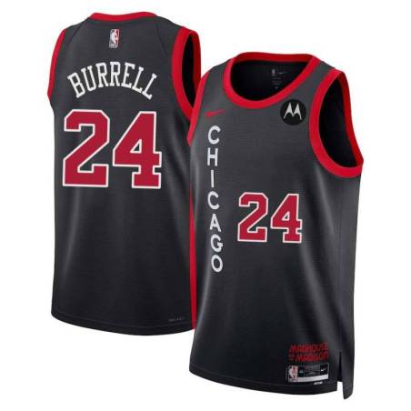 Scott Burrell Chicago Bulls 2023-24 City Edition Jersey with Motorola Sponsor Patch