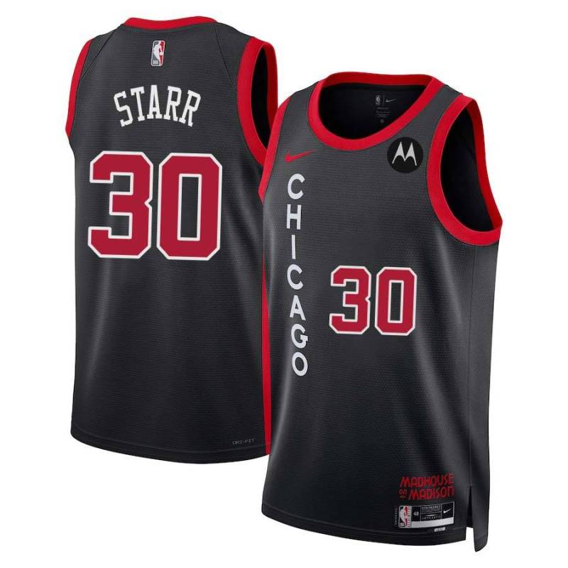 Keith Starr Chicago Bulls 2023-24 City Edition Jersey with Motorola Sponsor Patch