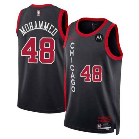 Nazr Mohammed Chicago Bulls 2023-24 City Edition Jersey with Motorola Sponsor Patch