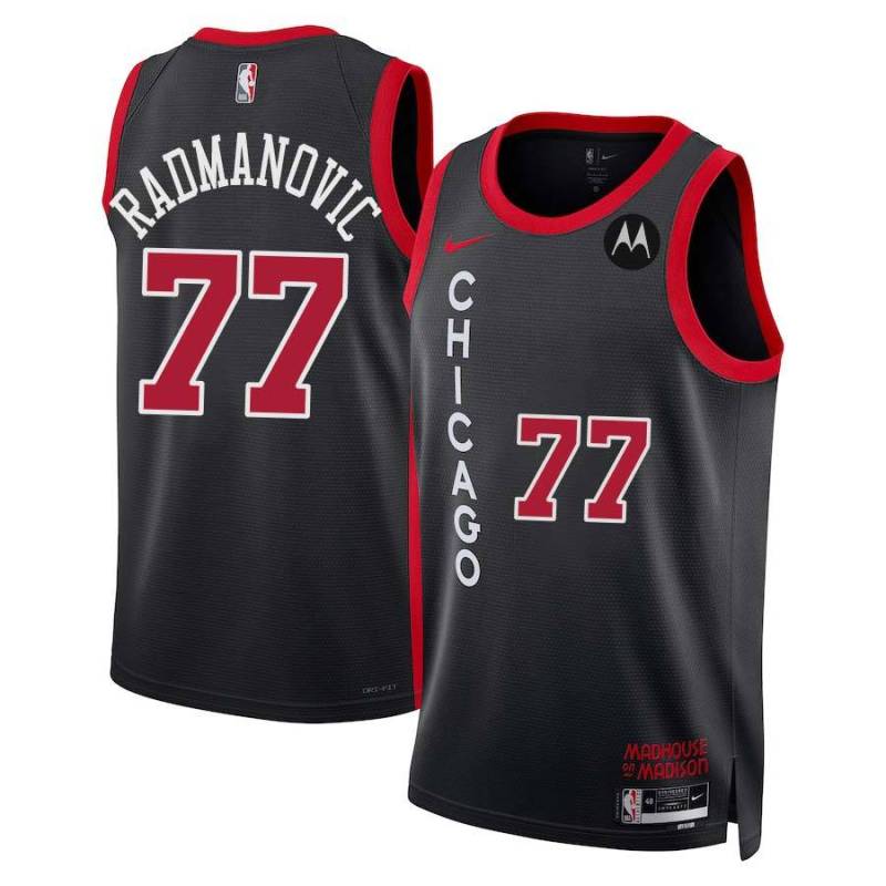 Vladimir Radmanovic Chicago Bulls 2023-24 City Edition Jersey with Motorola Sponsor Patch