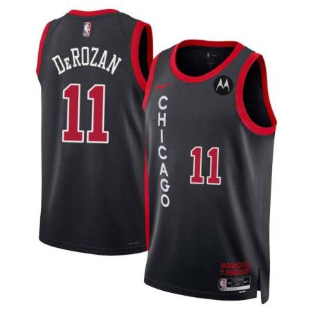 DeMar DeRozan Chicago Bulls 2023-24 City Edition Jersey with Motorola Sponsor Patch