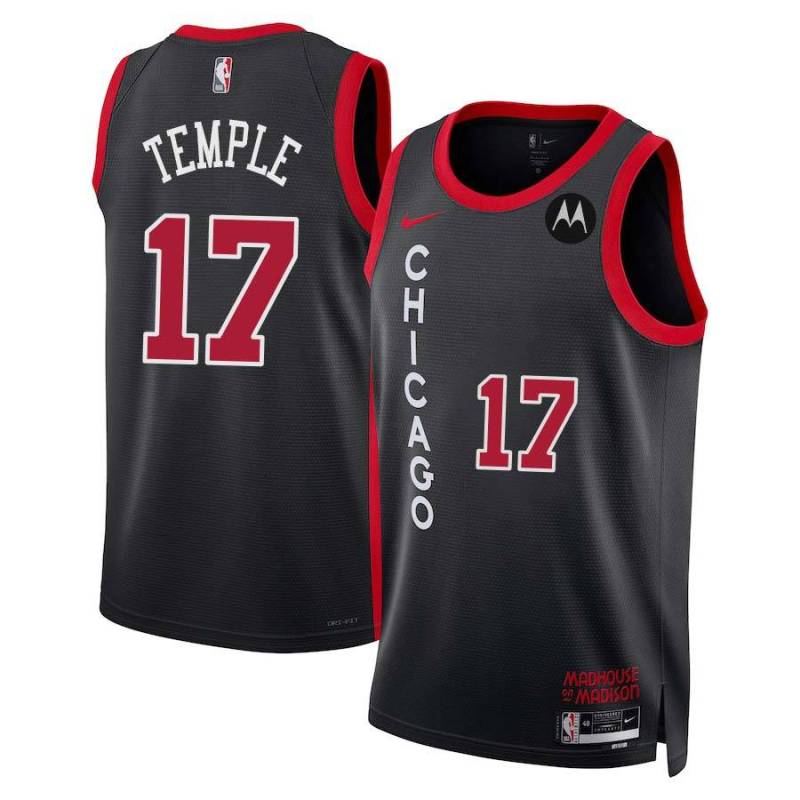 Garrett Temple Chicago Bulls 2023-24 City Edition Jersey with Motorola Sponsor Patch