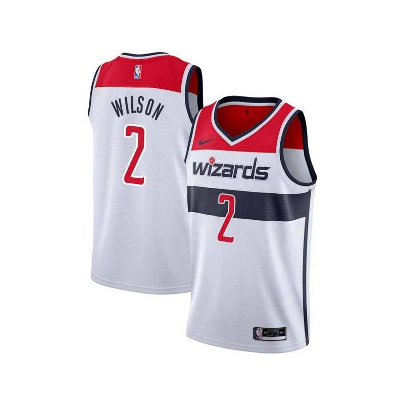 White Michael Wilson Wizards Twill Jersey