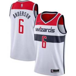 White Alan Anderson Wizards Twill Jersey