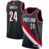 Black Chris Dudley Twill Basketball Jersey -Trail Blazers #24 Dudley Twill Jerseys, FREE SHIPPING