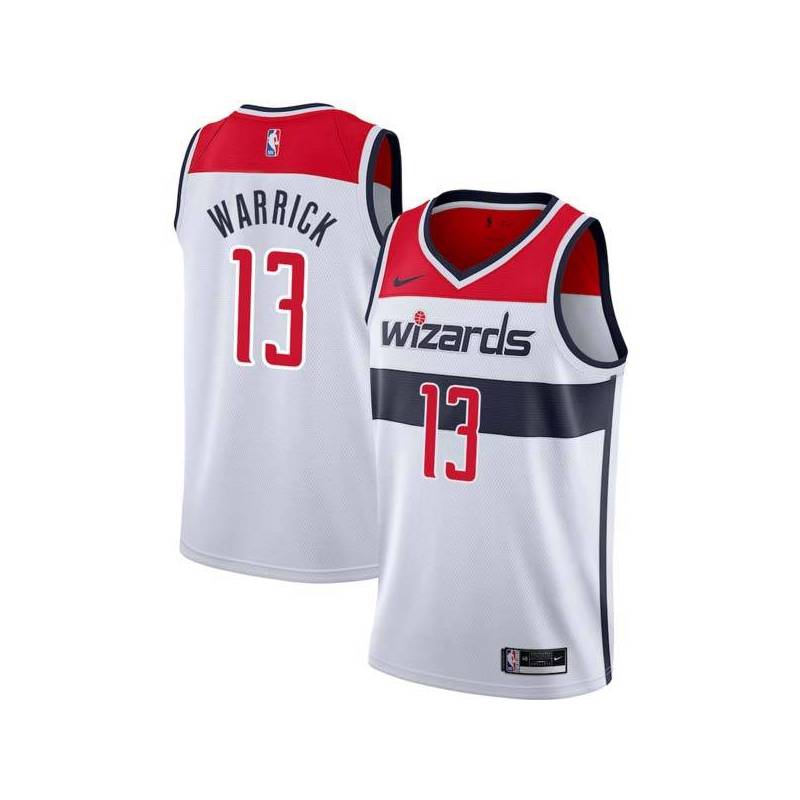 White Bryan Warrick Wizards Twill Jersey