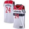 White Spencer Haywood Wizards Twill Jersey