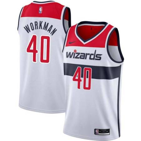 White Tom Workman Wizards Twill Jersey