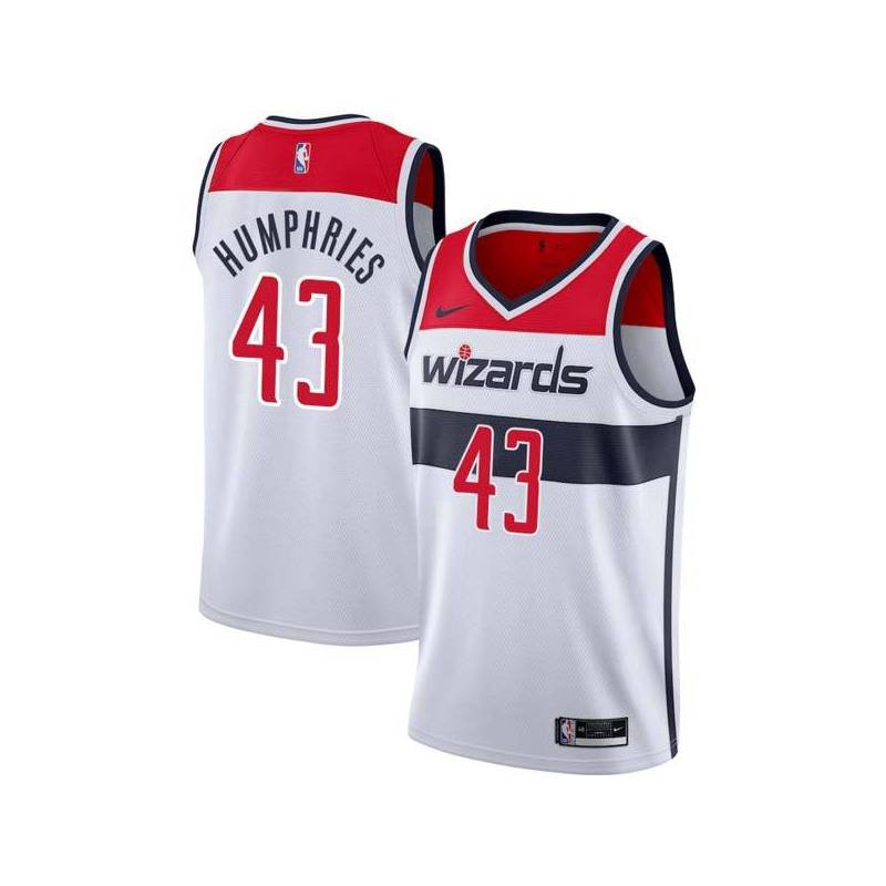 White Kris Humphries Wizards Twill Jersey