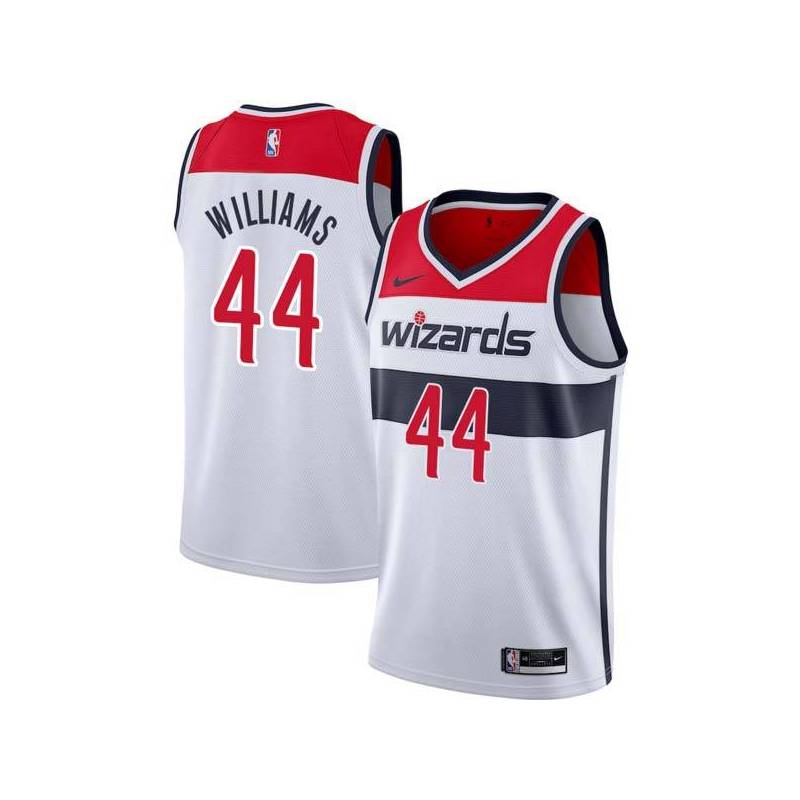 White Aaron Williams Wizards Twill Jersey