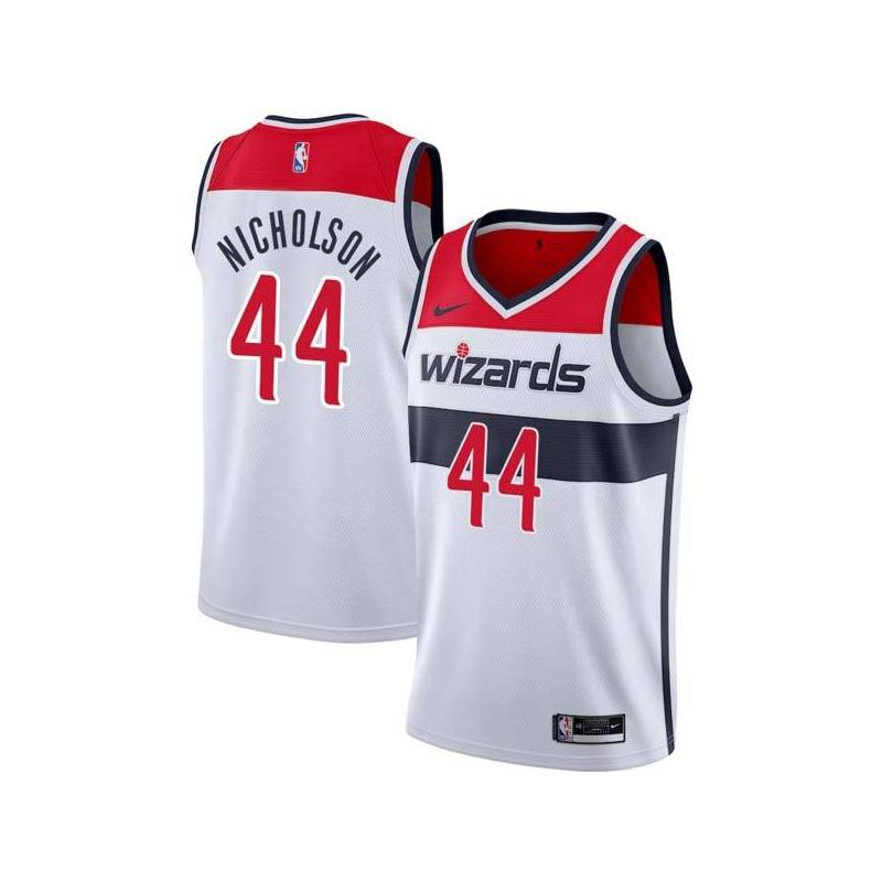 White Andrew Nicholson Wizards Twill Jersey