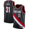 Black Kelvin Cato Twill Basketball Jersey -Trail Blazers #31 Cato Twill Jerseys, FREE SHIPPING