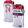 White Garrison Mathews Wizards Twill Jersey