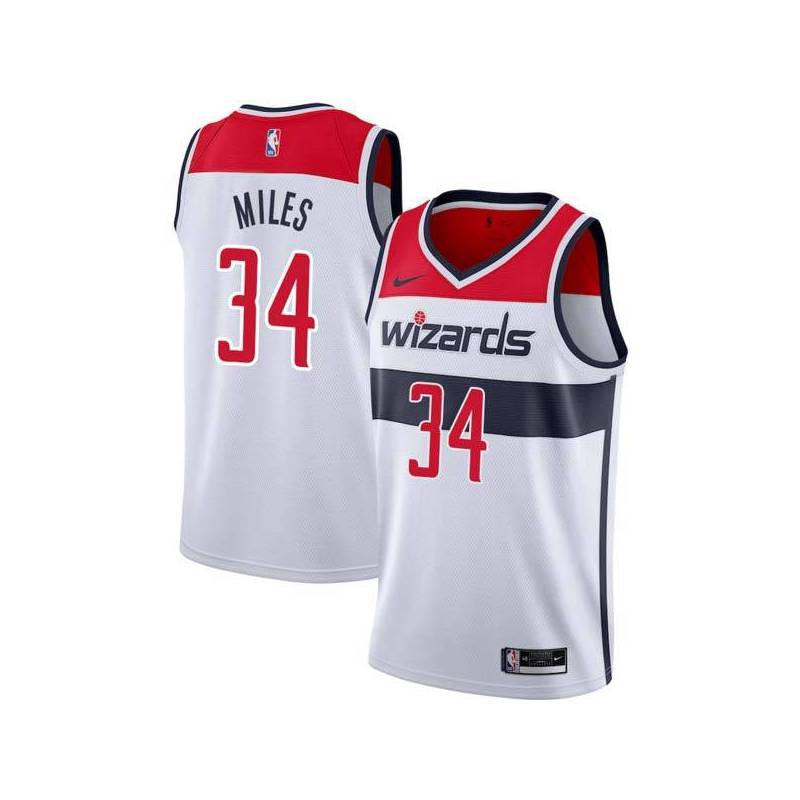 White C.J. Miles Wizards Twill Jersey