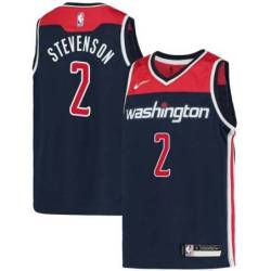 Navy DeShawn Stevenson Wizards Twill Jersey