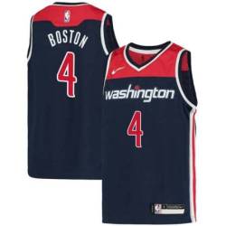 Navy Lawrence Boston Wizards Twill Jersey