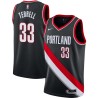 Black Ira Terrell Twill Basketball Jersey -Trail Blazers #33 Terrell Twill Jerseys, FREE SHIPPING