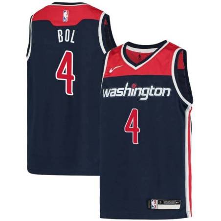 Navy Manute Bol Wizards Twill Jersey