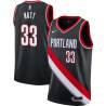 Black Calvin Natt Twill Basketball Jersey -Trail Blazers #33 Natt Twill Jerseys, FREE SHIPPING