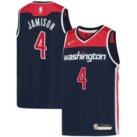 Navy Antawn Jamison Wizards Twill Jersey