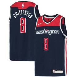 Navy Javaris Crittenton Wizards Twill Jersey