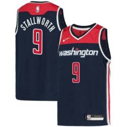 Navy Dave Stallworth Wizards Twill Jersey