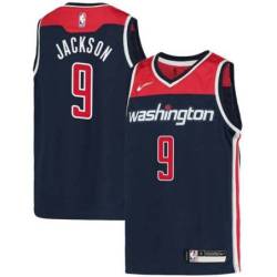 Navy Cedric Jackson Wizards Twill Jersey