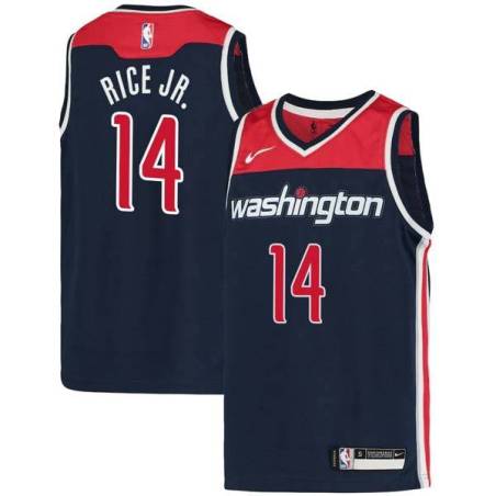 Navy Glen Rice Jr. Wizards Twill Jersey