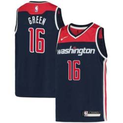 Navy Si Green Wizards Twill Jersey