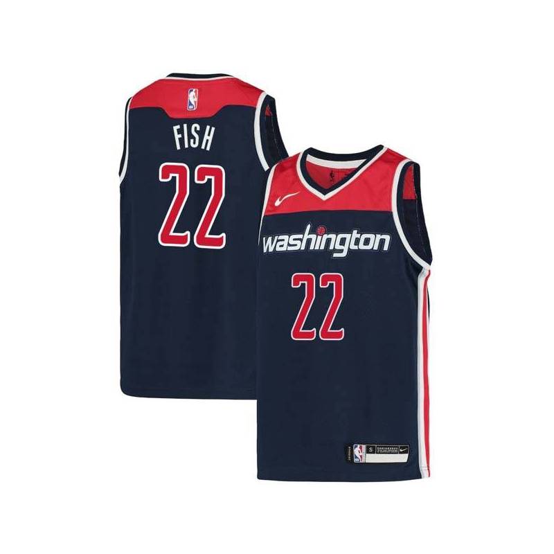 Navy Matt Fish Wizards Twill Jersey