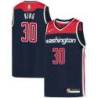 Navy Bernard King Wizards Twill Jersey