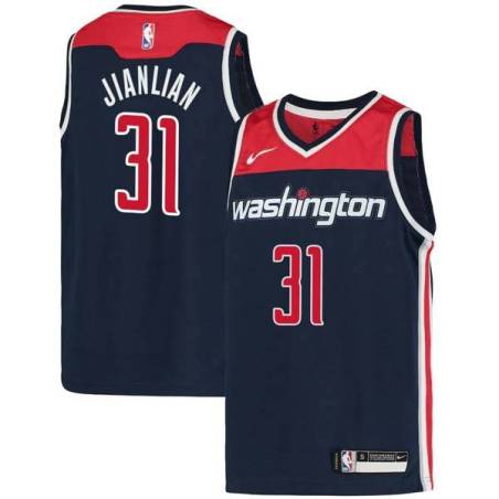 Navy Yi Jianlian Wizards Twill Jersey