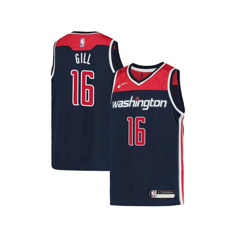Navy Anthony Gill Wizards Twill Jersey