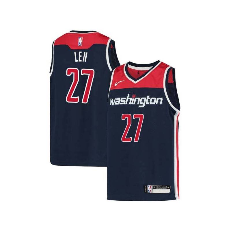 Navy Alex Len Wizards Twill Jersey