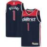 Navy2 Gus Williams Wizards Twill Jersey
