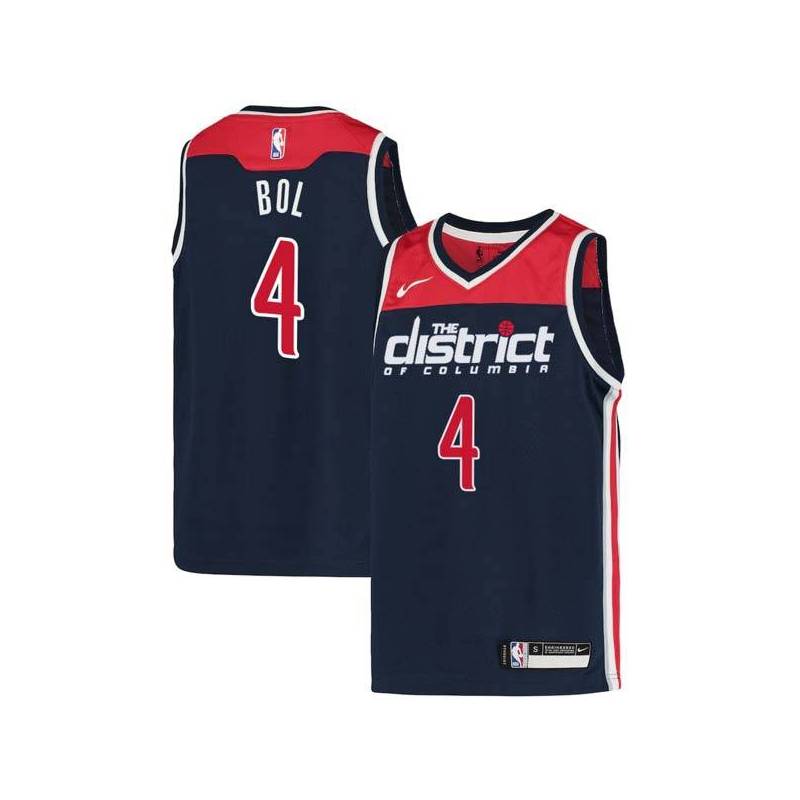 Navy2 Manute Bol Wizards Twill Jersey