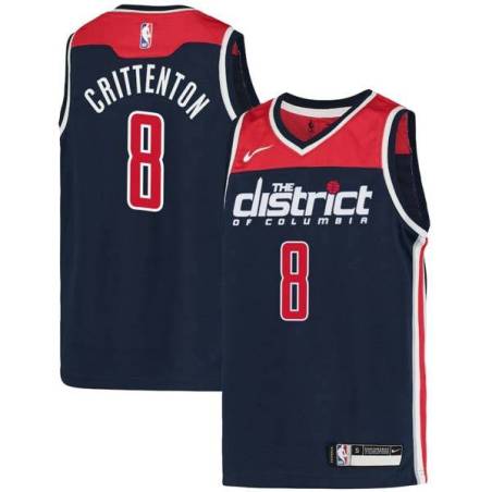 Navy2 Javaris Crittenton Wizards Twill Jersey