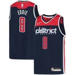 Navy2 Jarell Eddie Wizards Twill Jersey