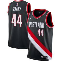 Black Harvey Grant Twill Basketball Jersey -Trail Blazers #44 Grant Twill Jerseys, FREE SHIPPING